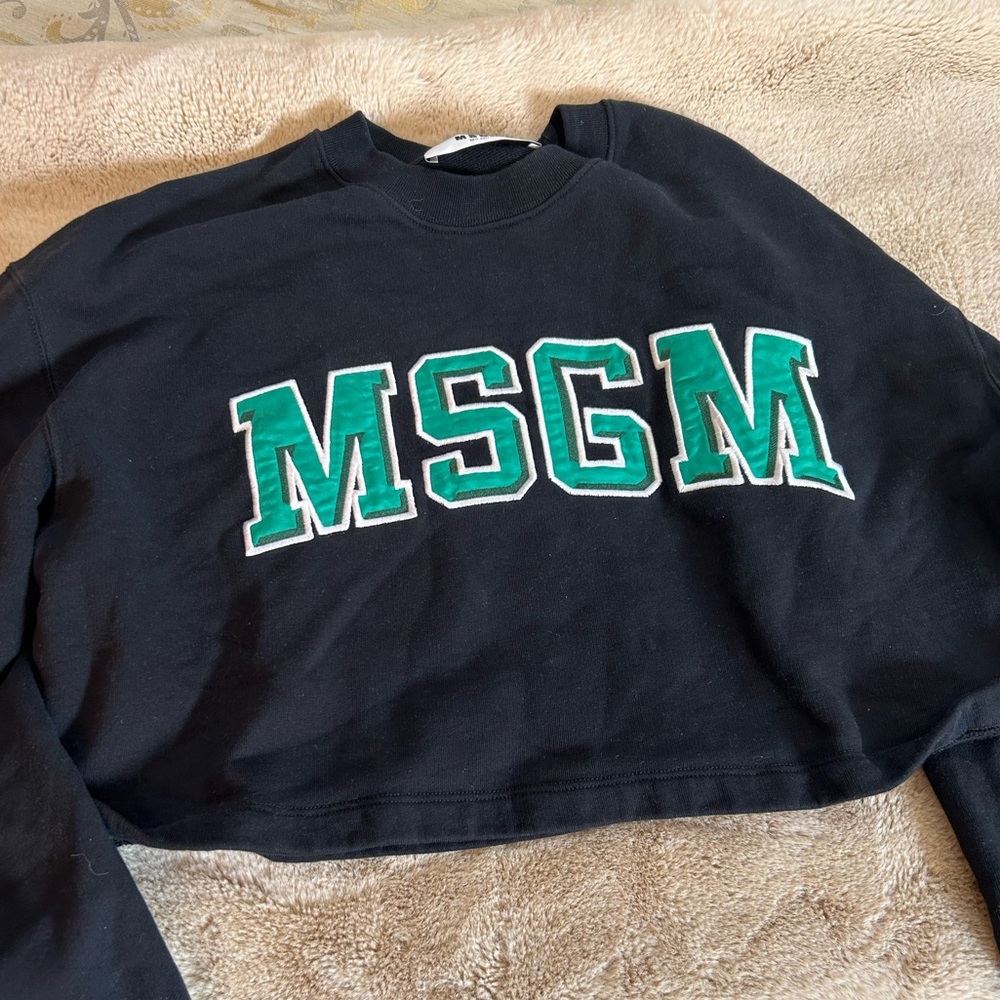 MSGM cropped sweater size L